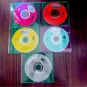 Brøderbund ClickArt 65,000 5 CD's Click Art Vintage
